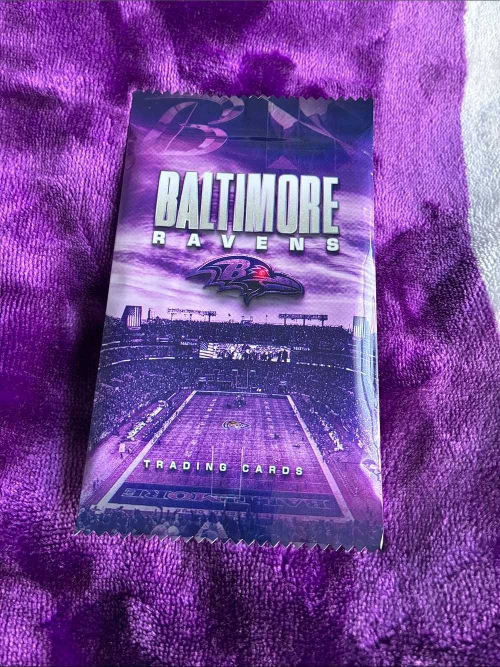 NFL Baltimore Ravens Purple Trading Cards Pack